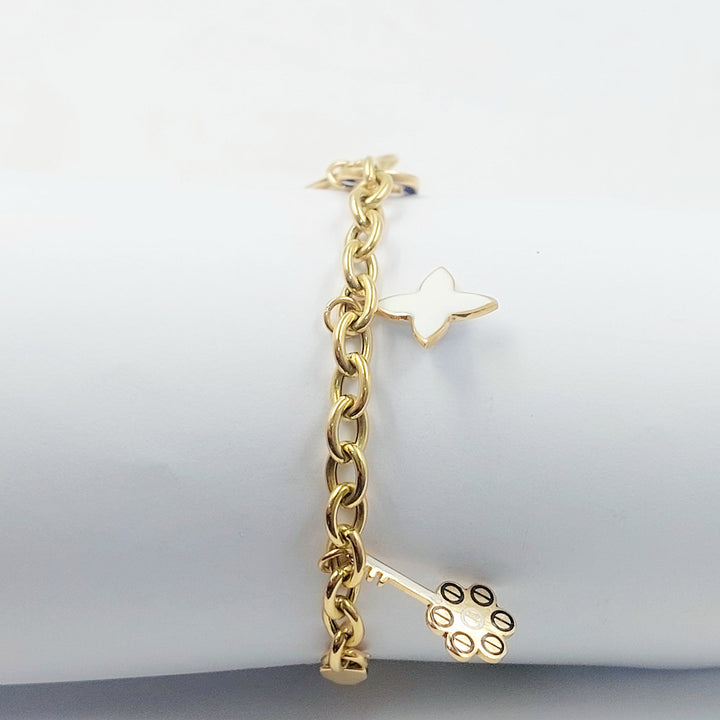 18K اسوارة دنانديش مينا-مجوهرات الشيخ سعيد-Saeed Jewelry 