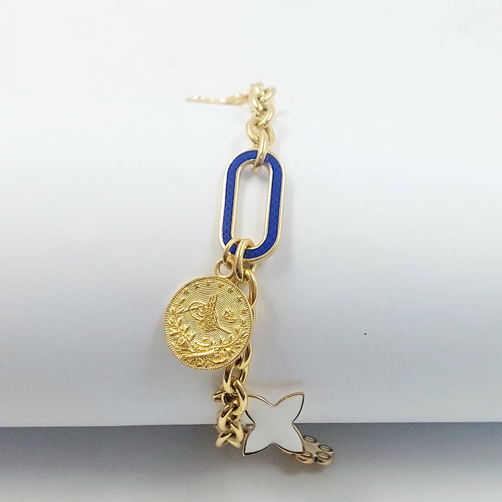 18K اسوارة دنانديش مينا-مجوهرات الشيخ سعيد-Saeed Jewelry 