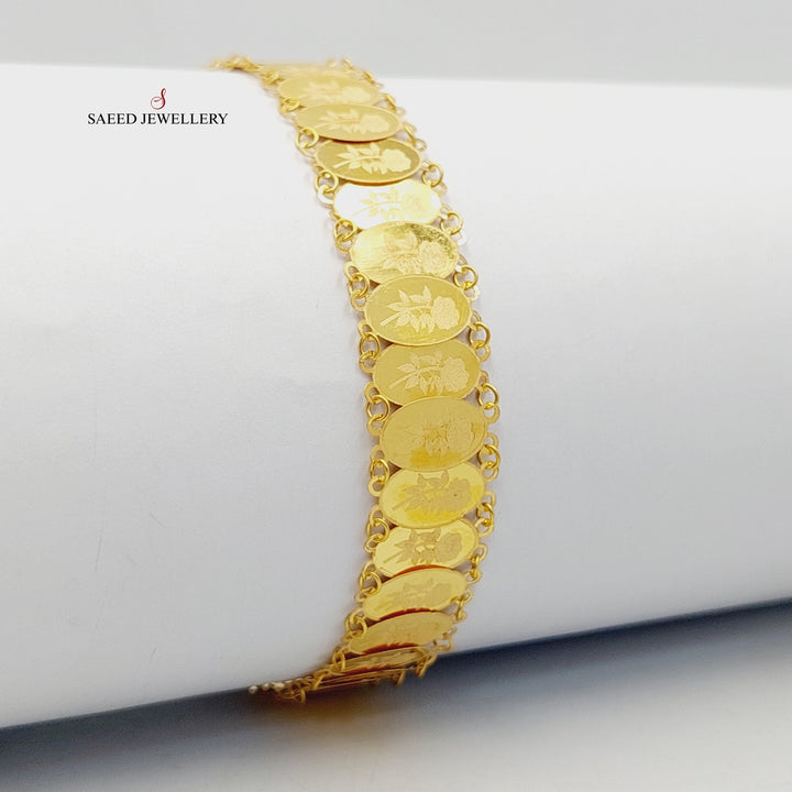 18K اسوارة اونصه قشرة-مجوهرات الشيخ سعيد-Saeed Jewelry 