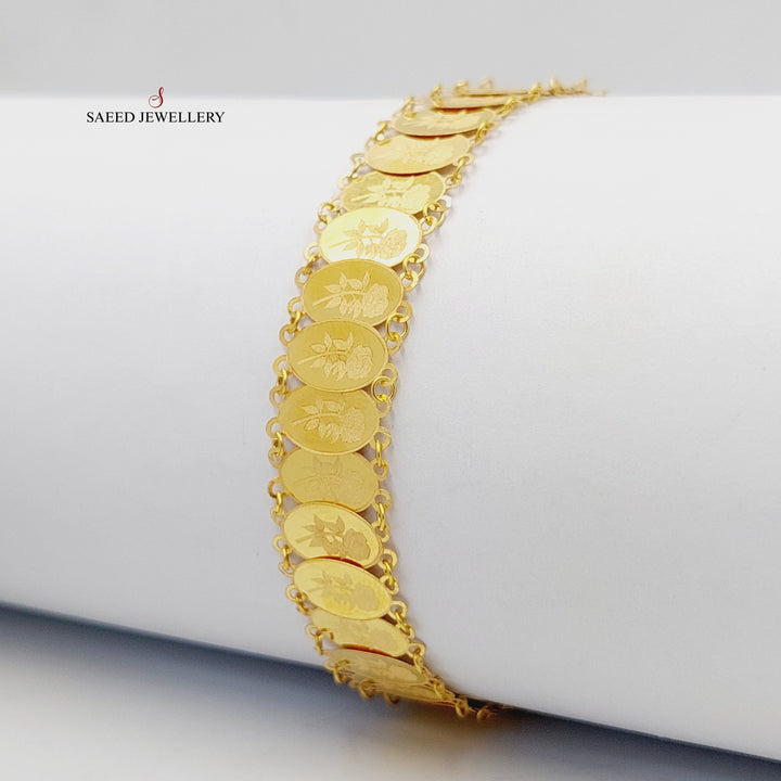 18K اسوارة اونصه قشرة-مجوهرات الشيخ سعيد-Saeed Jewelry 