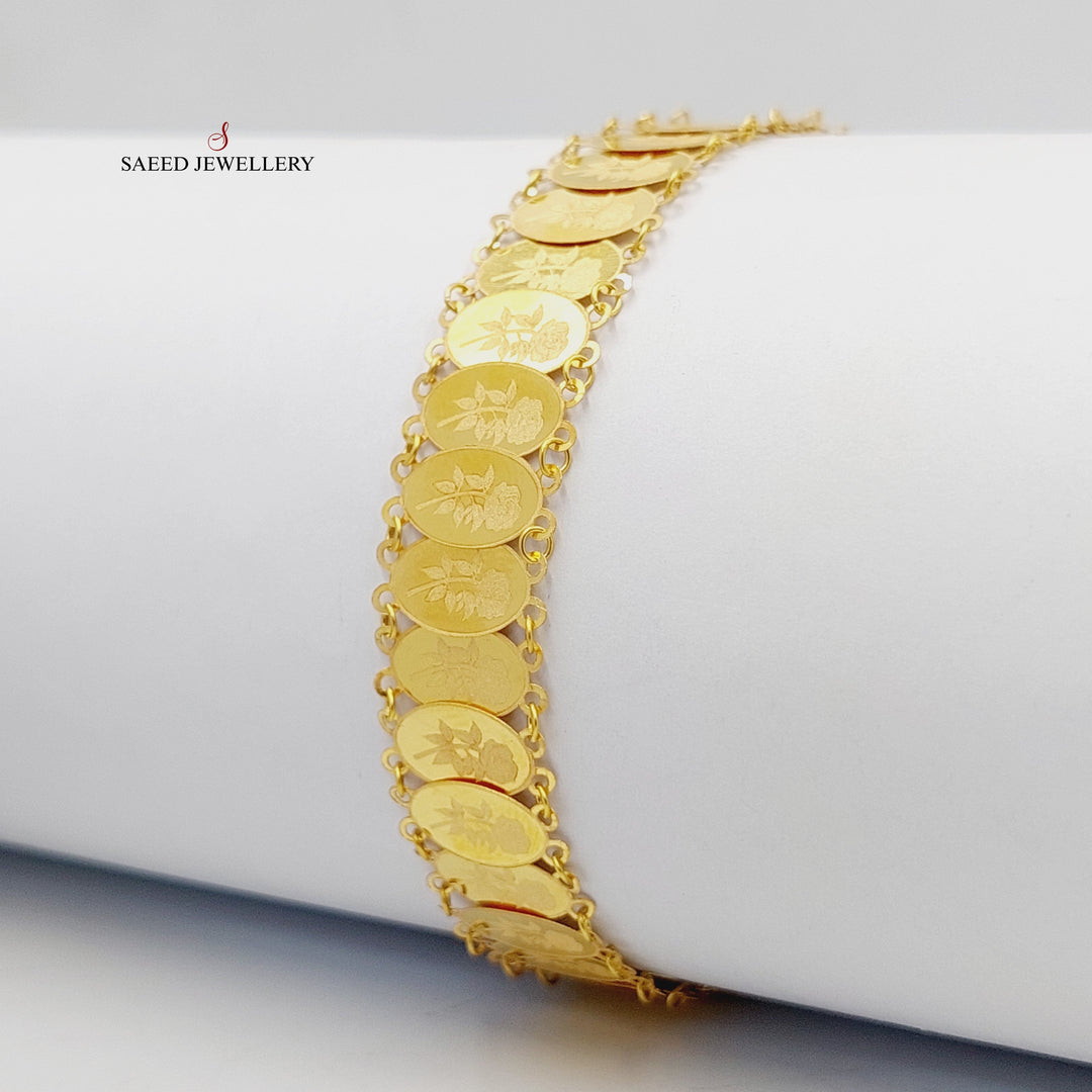 18K اسوارة اونصه قشرة-مجوهرات الشيخ سعيد-Saeed Jewelry 