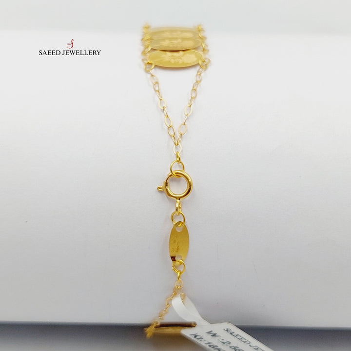 18K اسوارة اونصه قشرة-مجوهرات الشيخ سعيد-Saeed Jewelry 