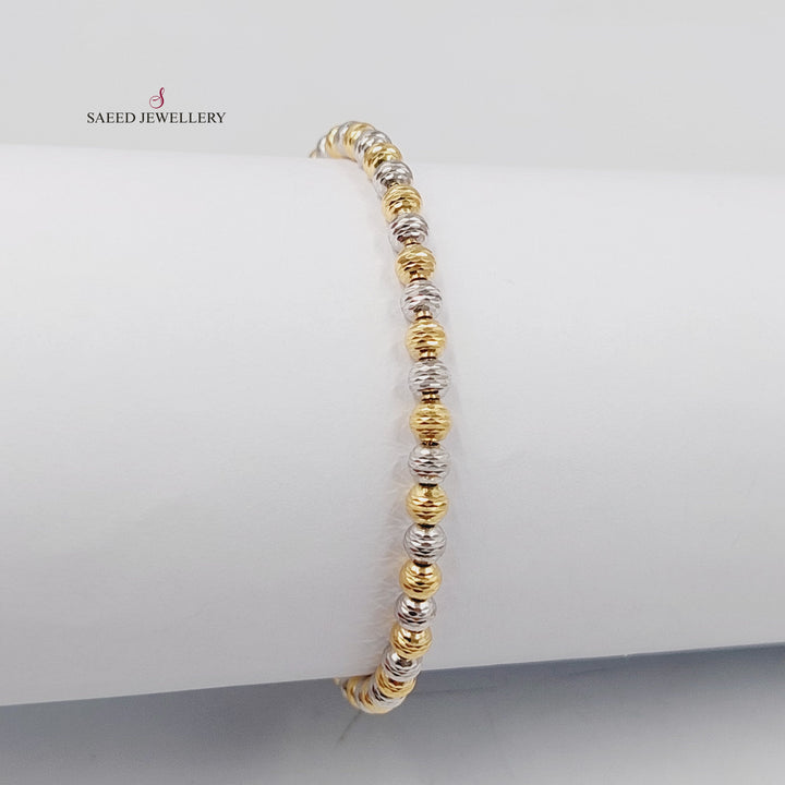 18K اسوارة طابات مرصع-مجوهرات الشيخ سعيد-Saeed Jewelry 