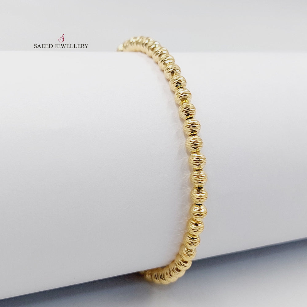18K اسوارة طابات مرصع-مجوهرات الشيخ سعيد-Saeed Jewelry 