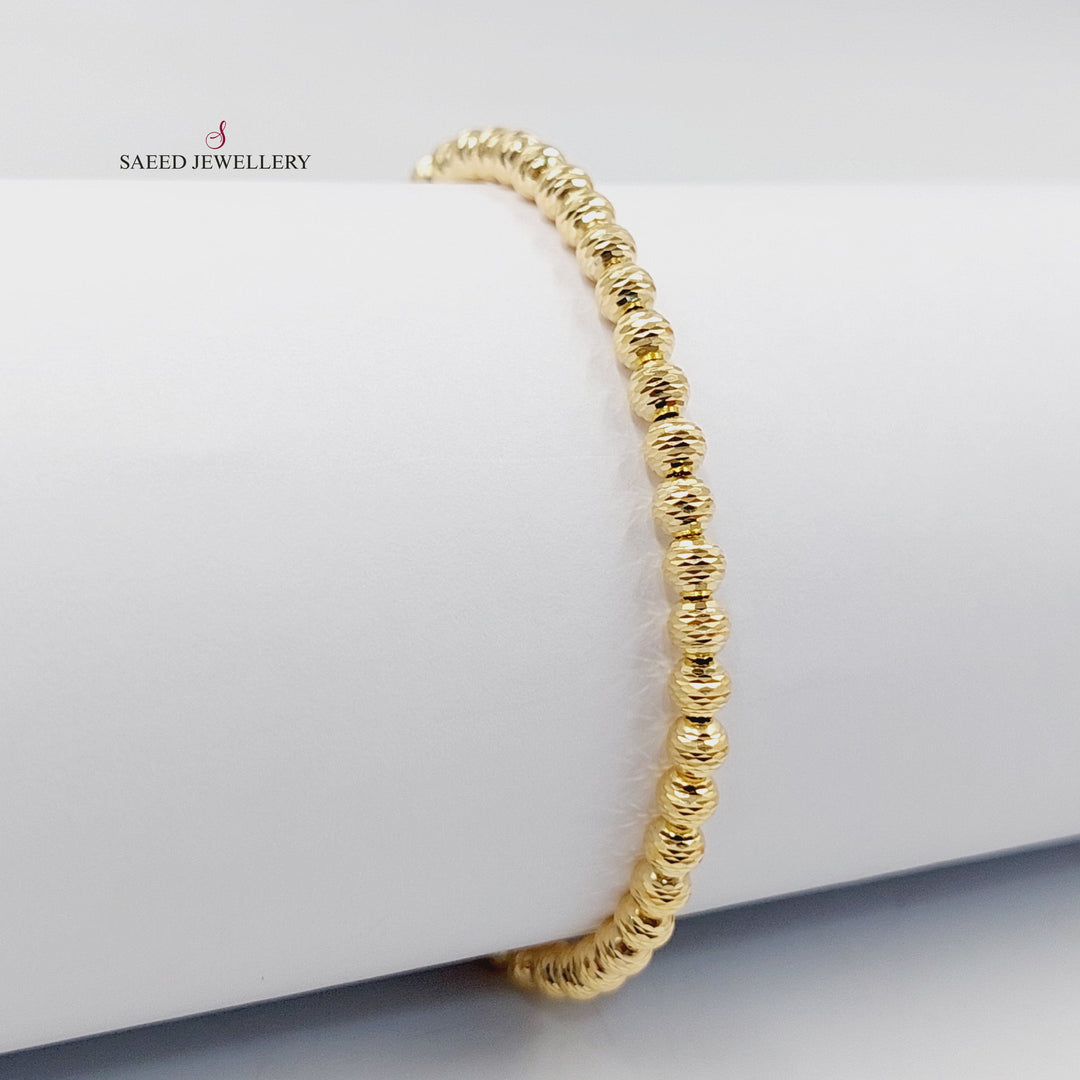 18K اسوارة طابات مرصع-مجوهرات الشيخ سعيد-Saeed Jewelry 