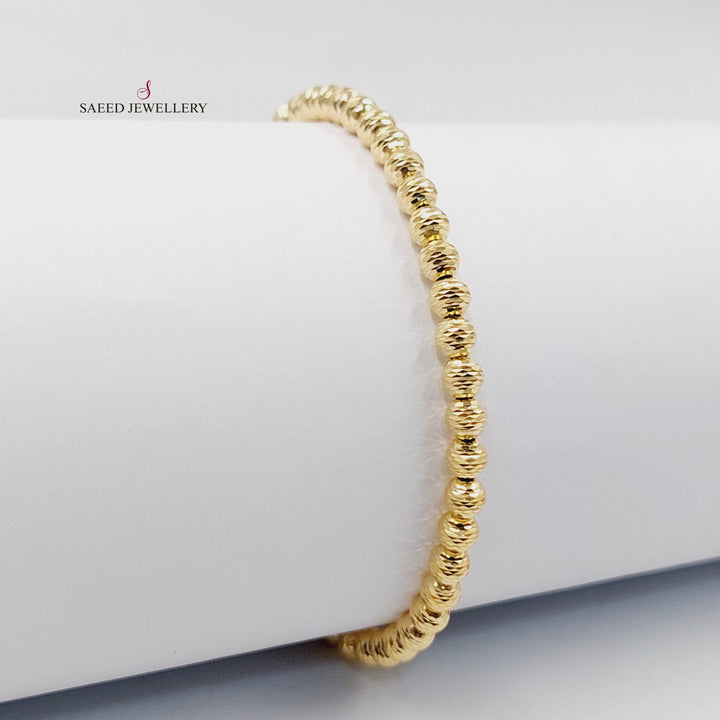 18K اسوارة طابات مرصع-مجوهرات الشيخ سعيد-Saeed Jewelry 