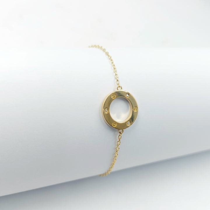 18K اسوارة فيجارو مرصع-مجوهرات الشيخ سعيد-Saeed Jewelry 