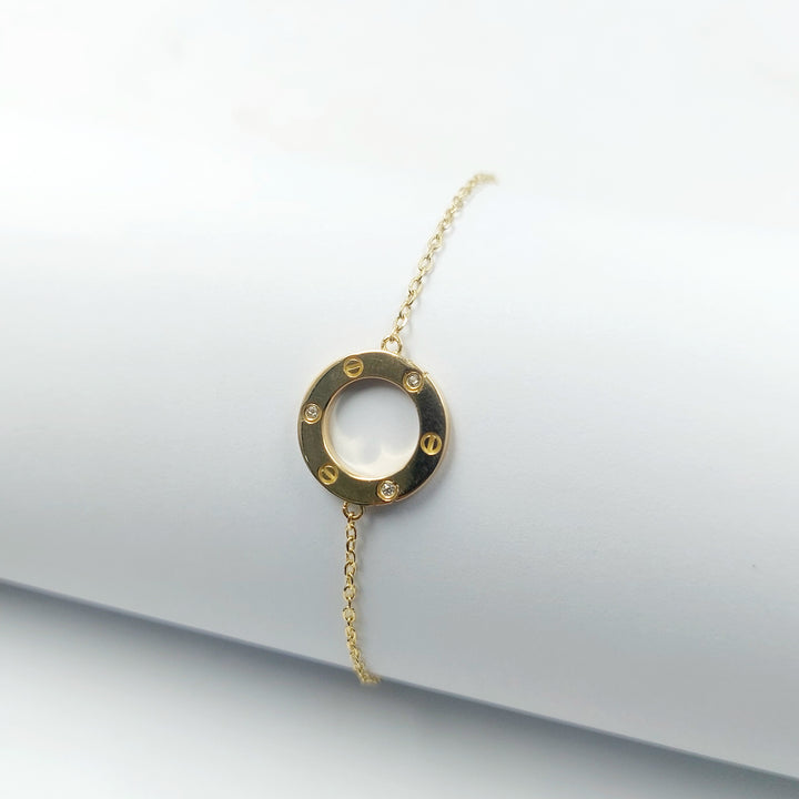 18K اسوارة فيجارو مرصع-مجوهرات الشيخ سعيد-Saeed Jewelry 