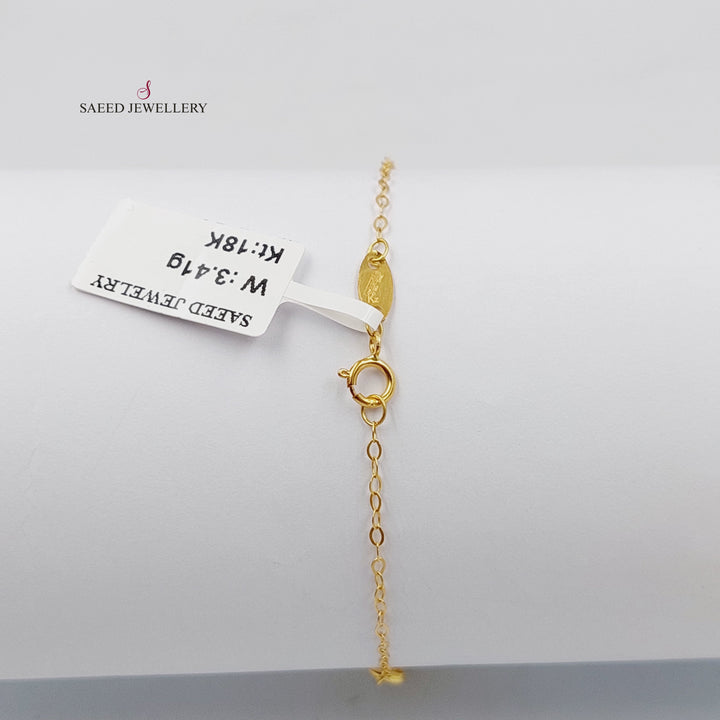 18K اسوارة فرفشة لوزة-مجوهرات الشيخ سعيد-Saeed Jewelry 