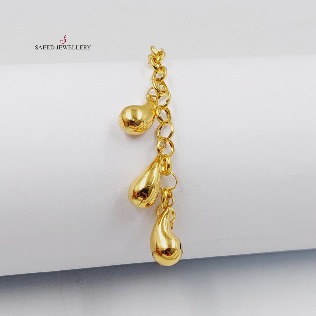 18K اسوارة فرفشة لوزة-مجوهرات الشيخ سعيد-Saeed Jewelry 