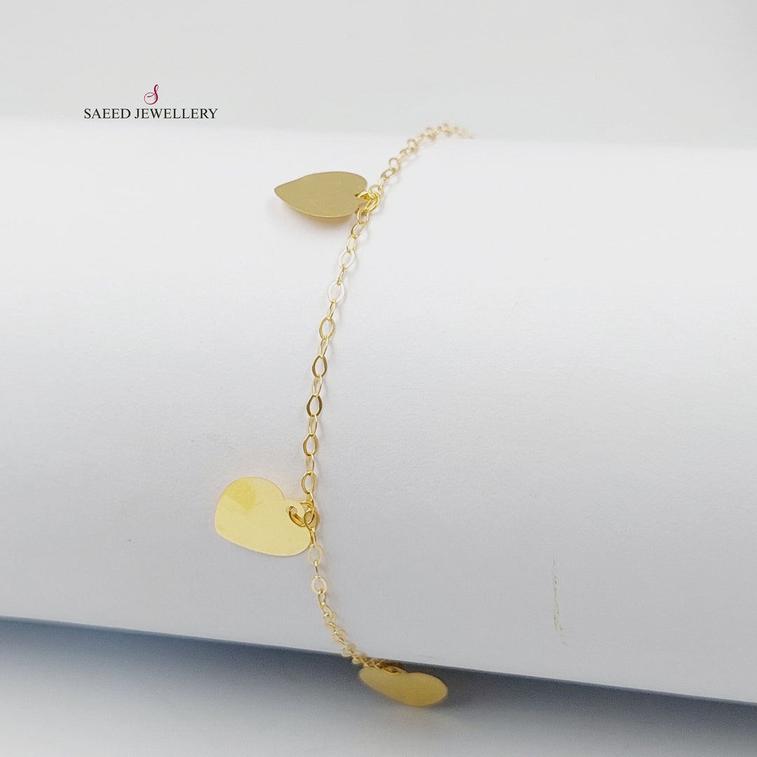 18K اسوارة دنانديش قلب-مجوهرات الشيخ سعيد-Saeed Jewelry 