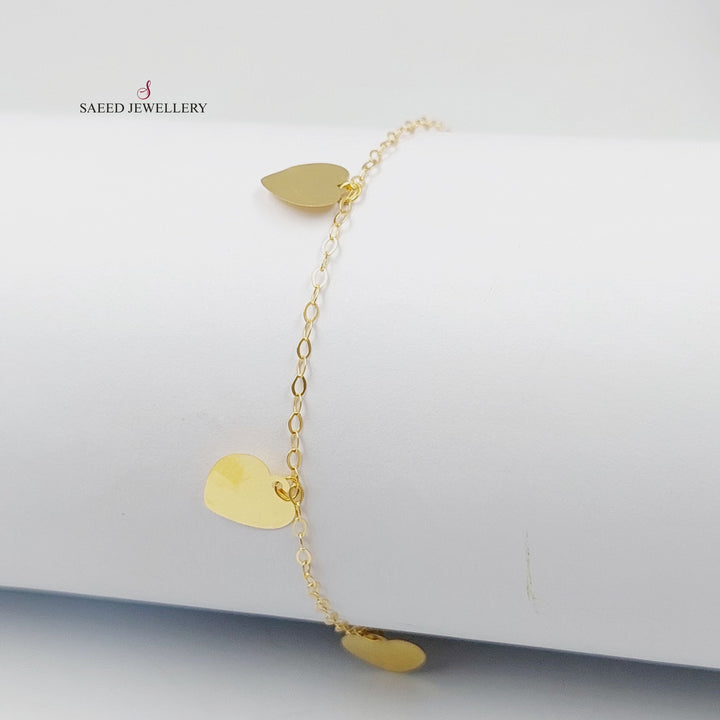 18K اسوارة دنانديش قلب-مجوهرات الشيخ سعيد-Saeed Jewelry 