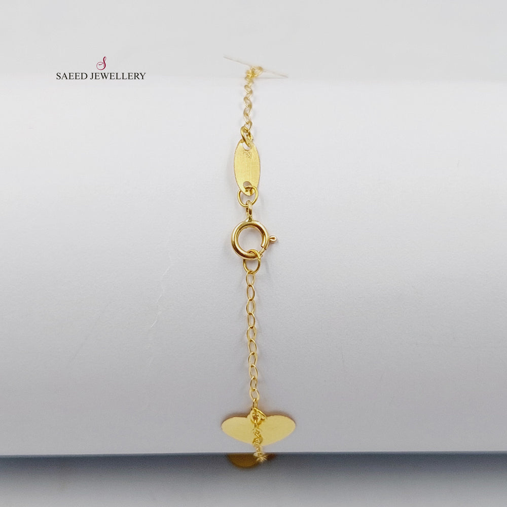 18K اسوارة دنانديش قلب-مجوهرات الشيخ سعيد-Saeed Jewelry 