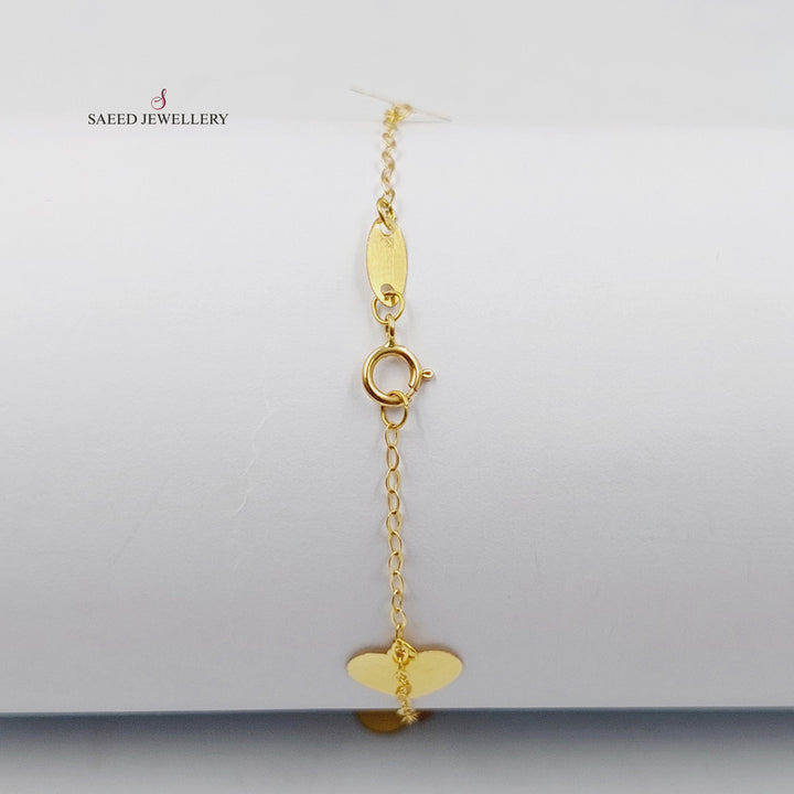 18K اسوارة دنانديش قلب-مجوهرات الشيخ سعيد-Saeed Jewelry 