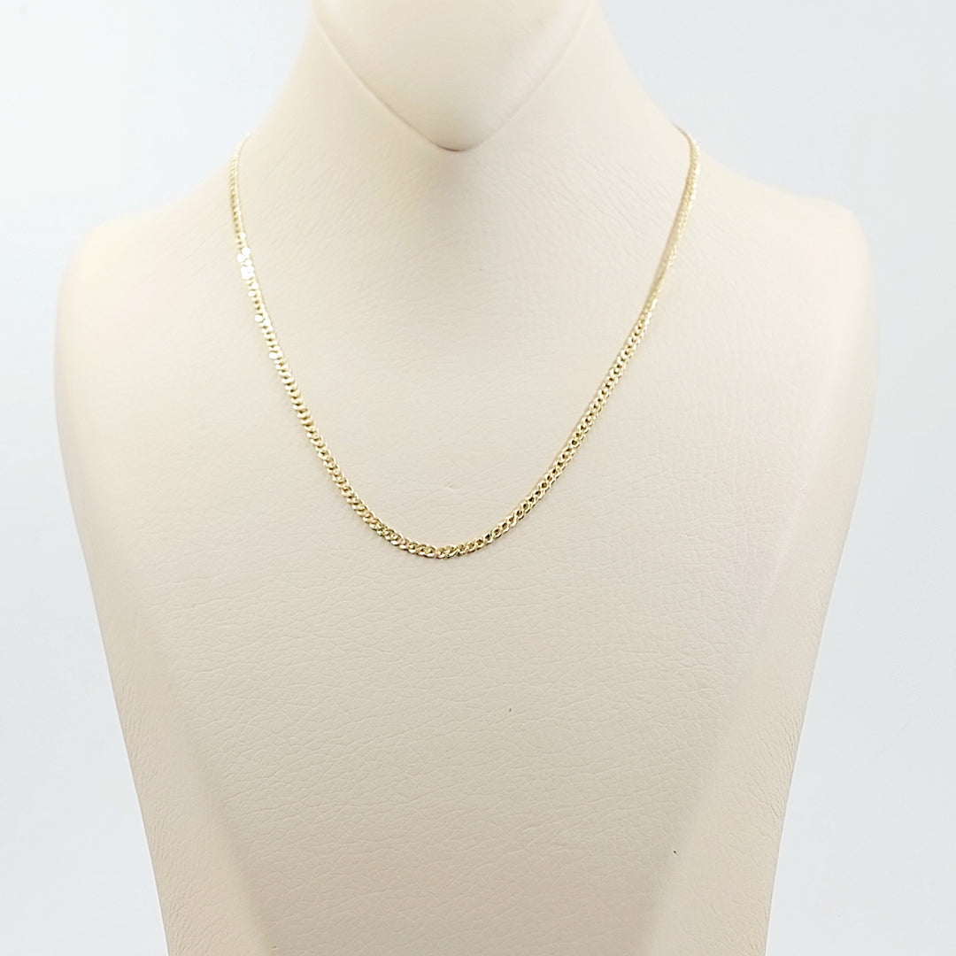 18K سنسال مبسط 2.5mm-مجوهرات الشيخ سعيد-Saeed Jewelry 