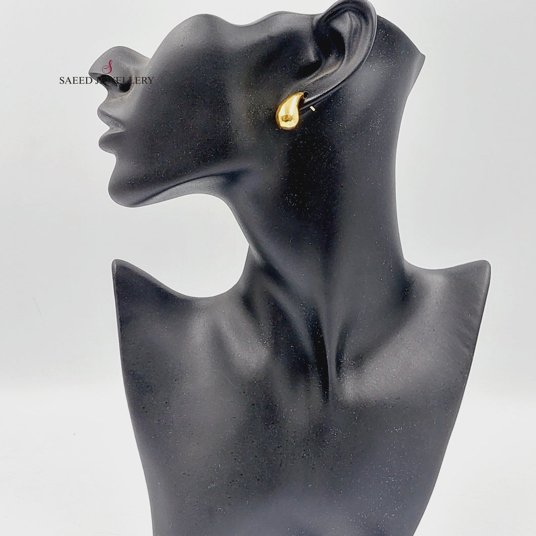 18K حلق دمعة-مجوهرات الشيخ سعيد-Saeed Jewelry 