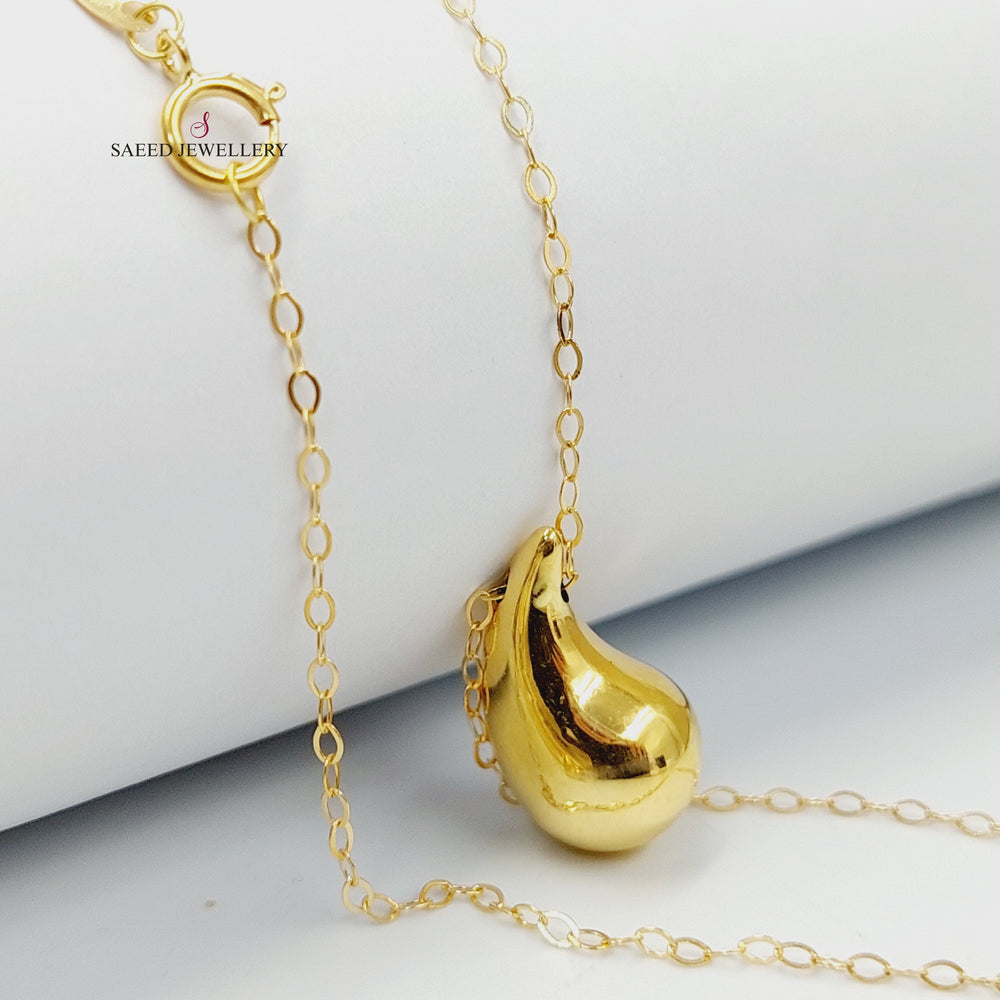 18K عقد لوزة-مجوهرات الشيخ سعيد-Saeed Jewelry 