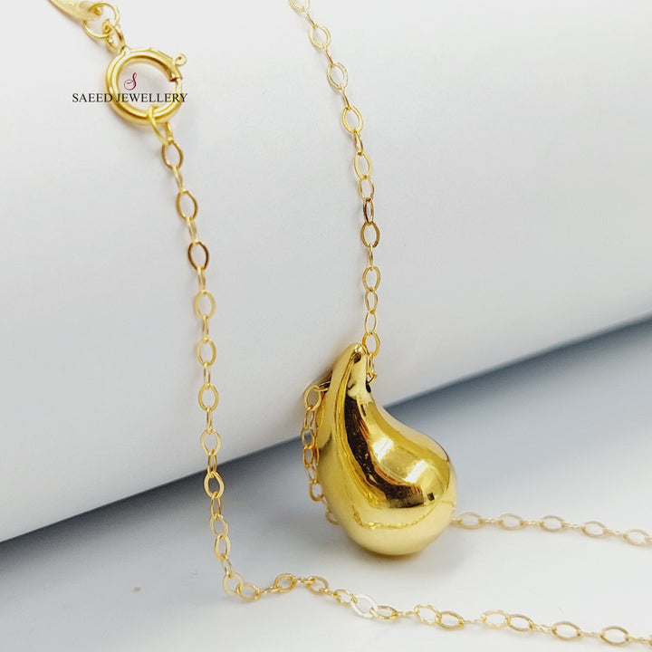 18K عقد لوزة-مجوهرات الشيخ سعيد-Saeed Jewelry 