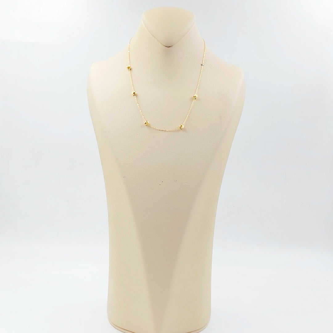 18K عقد طابات-مجوهرات الشيخ سعيد-Saeed Jewelry 