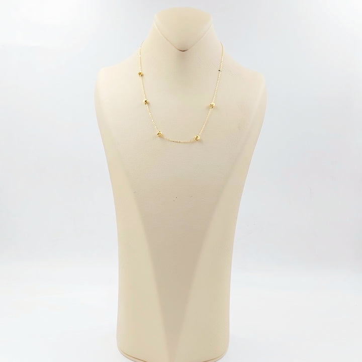 18K عقد طابات-مجوهرات الشيخ سعيد-Saeed Jewelry 