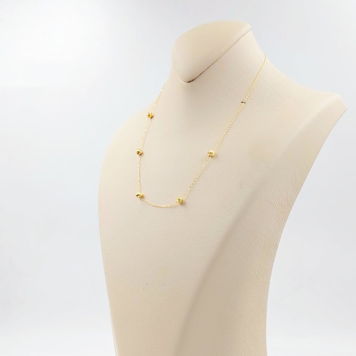 18K عقد طابات-مجوهرات الشيخ سعيد-Saeed Jewelry 