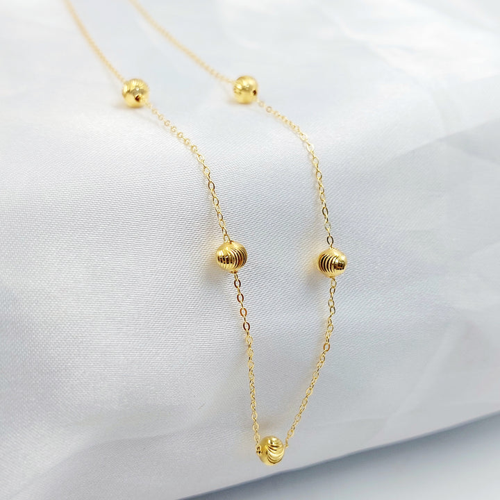 18K عقد طابات-مجوهرات الشيخ سعيد-Saeed Jewelry 