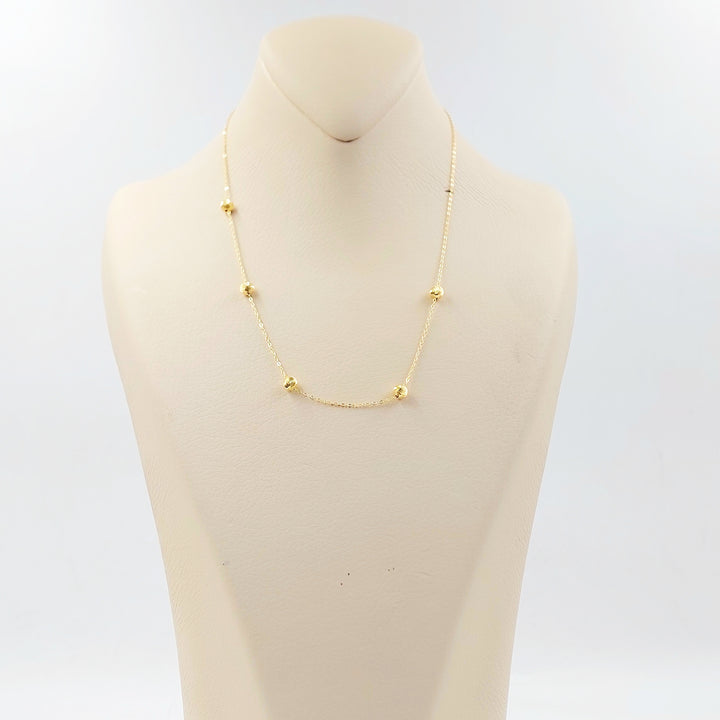 18K عقد طابات-مجوهرات الشيخ سعيد-Saeed Jewelry 