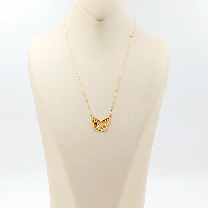 18K عقد فراشة-مجوهرات الشيخ سعيد-Saeed Jewelry 