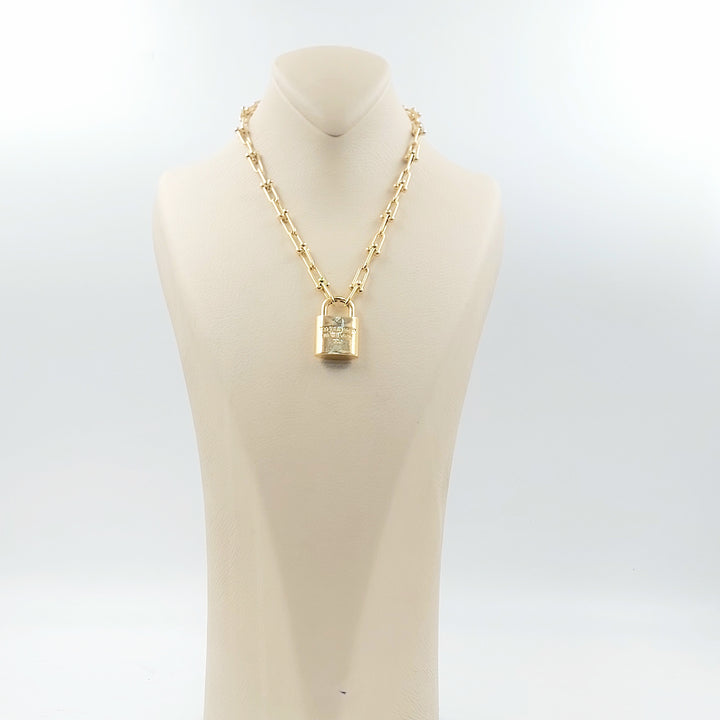 18K عقد قفل اكسترا-مجوهرات الشيخ سعيد-Saeed Jewelry 