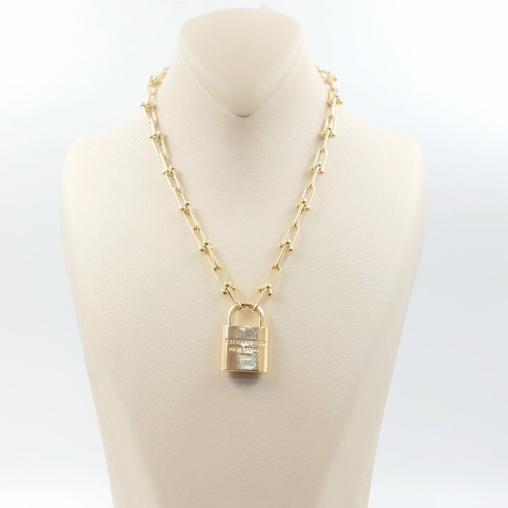 18K عقد قفل اكسترا-مجوهرات الشيخ سعيد-Saeed Jewelry 