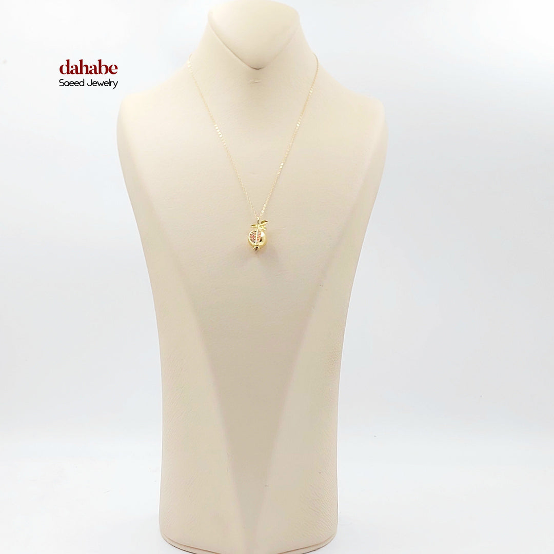 18K عقد زيتون-مجوهرات الشيخ سعيد-Saeed Jewelry 