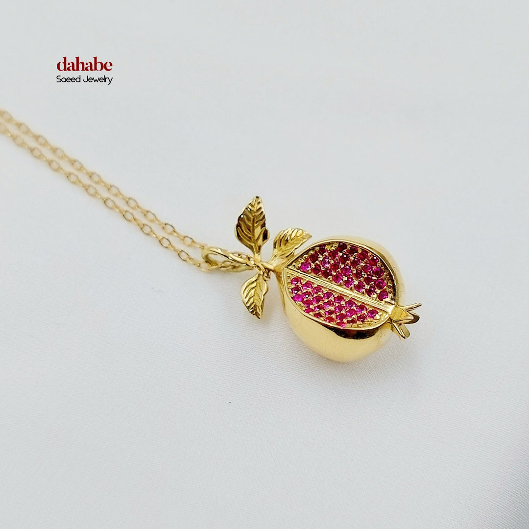 18K عقد زيتون-مجوهرات الشيخ سعيد-Saeed Jewelry 