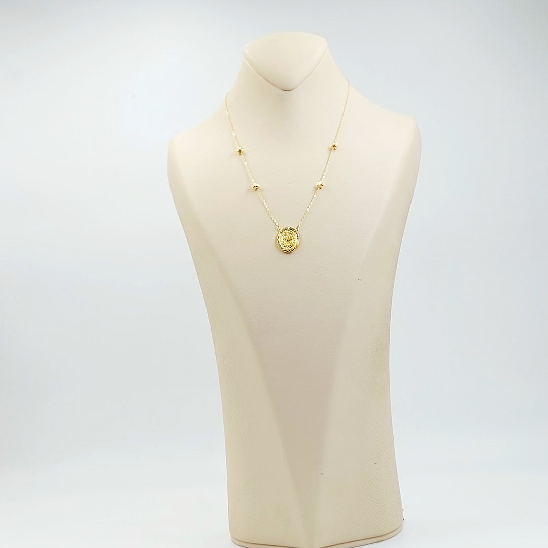 18K عقد رشادي قشرة-مجوهرات الشيخ سعيد-Saeed Jewelry 