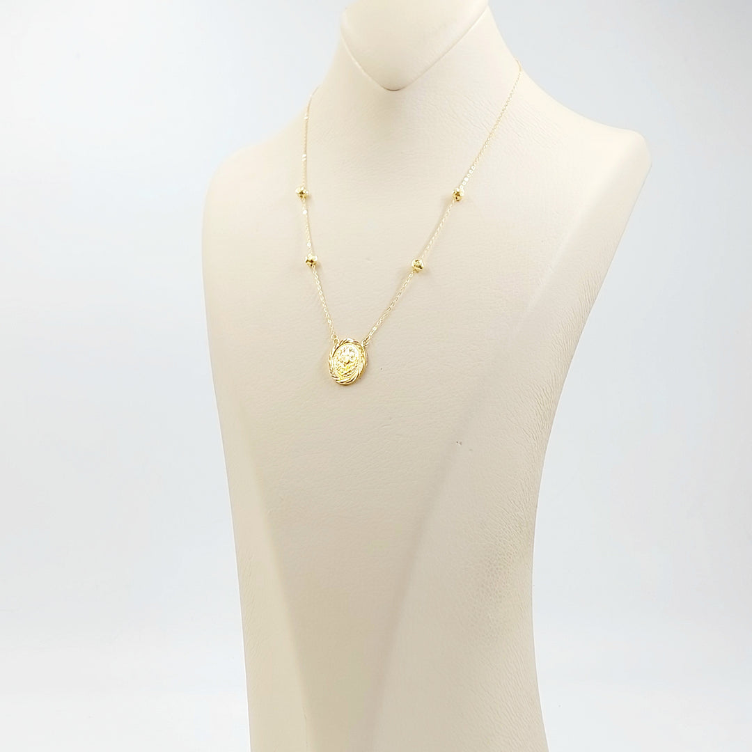 18K عقد رشادي قشرة-مجوهرات الشيخ سعيد-Saeed Jewelry 
