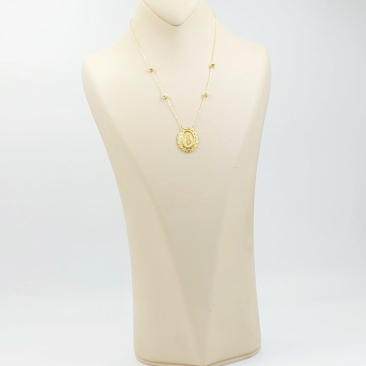18K عقد اونصه قشرة-مجوهرات الشيخ سعيد-Saeed Jewelry 