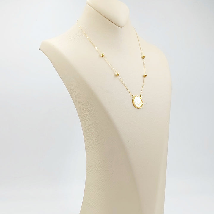 18K عقد رشادي قشرة-مجوهرات الشيخ سعيد-Saeed Jewelry 