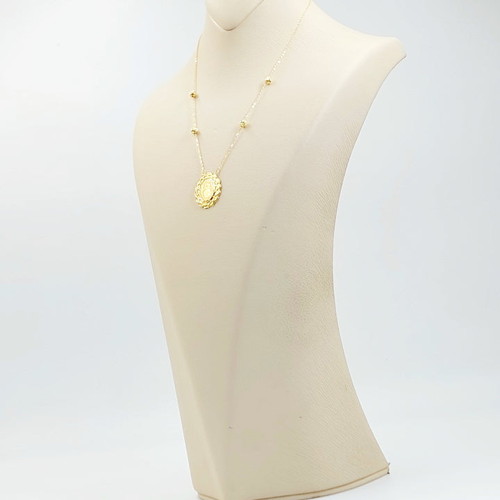 18K عقد اونصه قشرة-مجوهرات الشيخ سعيد-Saeed Jewelry 