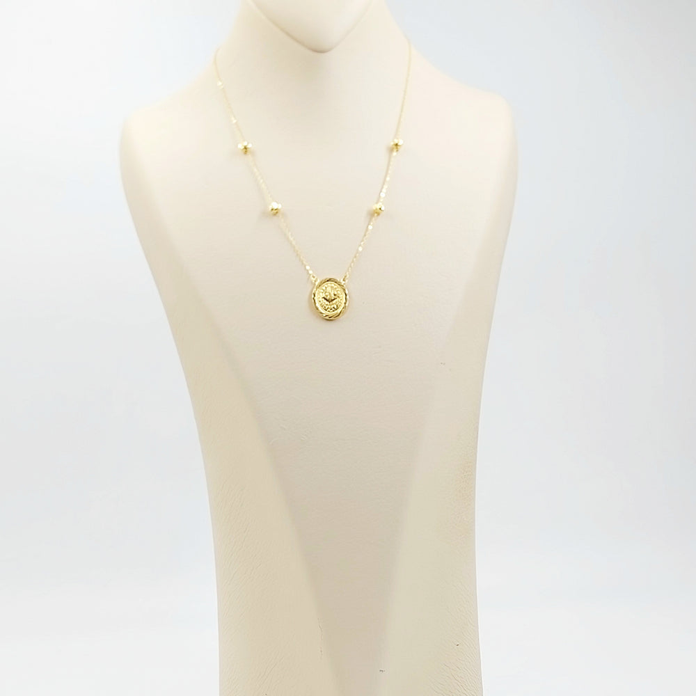 18K عقد رشادي قشرة-مجوهرات الشيخ سعيد-Saeed Jewelry 