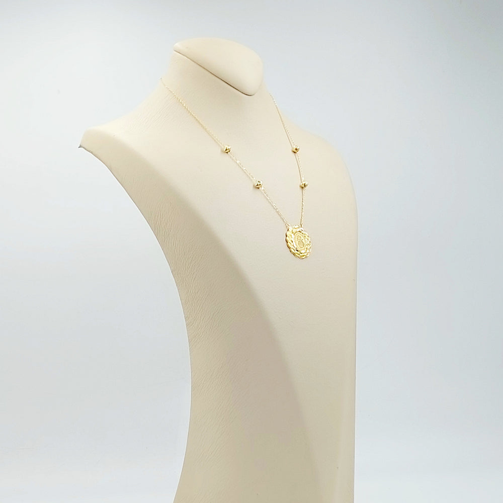 18K عقد اونصه قشرة-مجوهرات الشيخ سعيد-Saeed Jewelry 