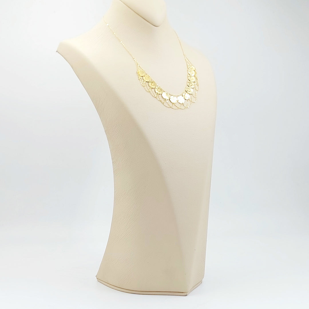 18K عقد رشادي قشرة-مجوهرات الشيخ سعيد-Saeed Jewelry 