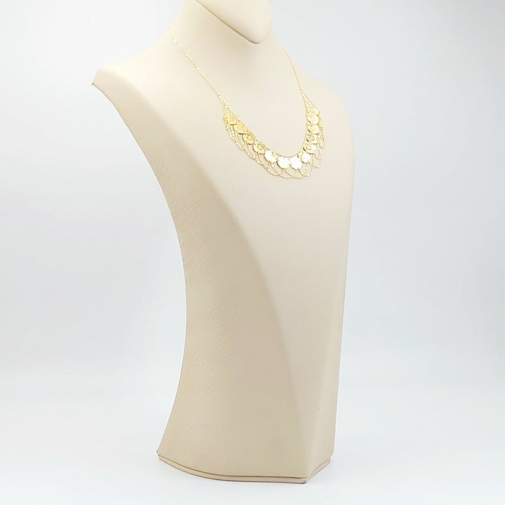 18K عقد رشادي قشرة-مجوهرات الشيخ سعيد-Saeed Jewelry 