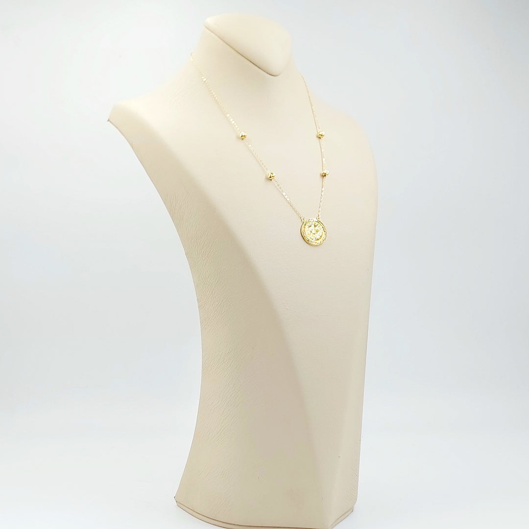 18K عقد رشادي قشرة-مجوهرات الشيخ سعيد-Saeed Jewelry 