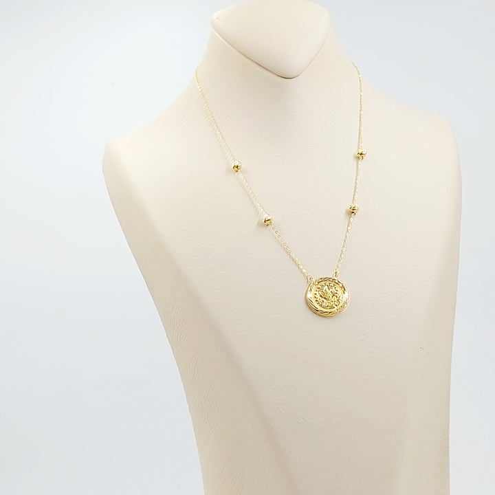 18K عقد رشادي قشرة-مجوهرات الشيخ سعيد-Saeed Jewelry 