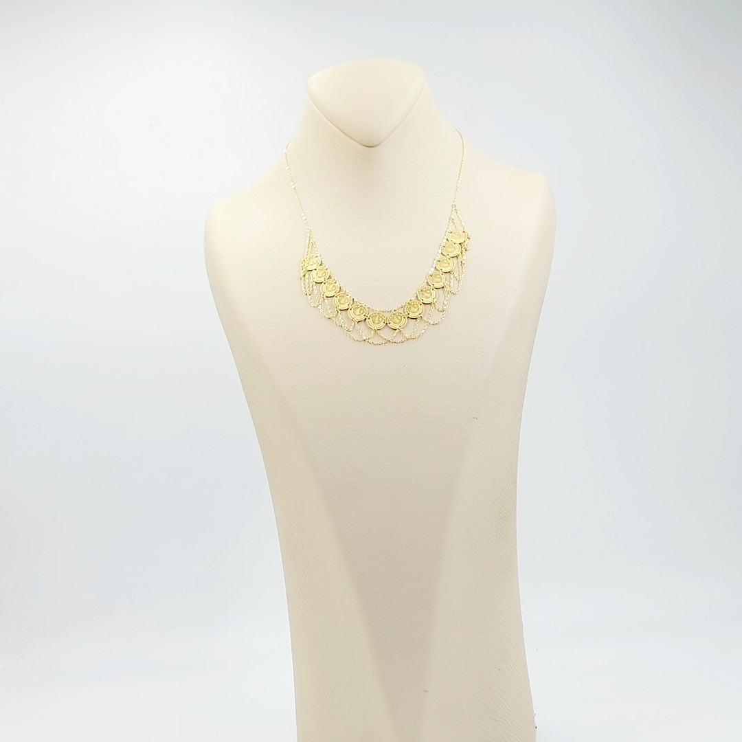 18K عقد رشادي قشرة-مجوهرات الشيخ سعيد-Saeed Jewelry 