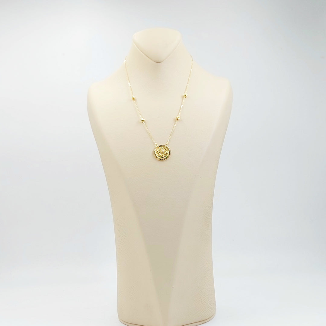18K عقد رشادي قشرة-مجوهرات الشيخ سعيد-Saeed Jewelry 