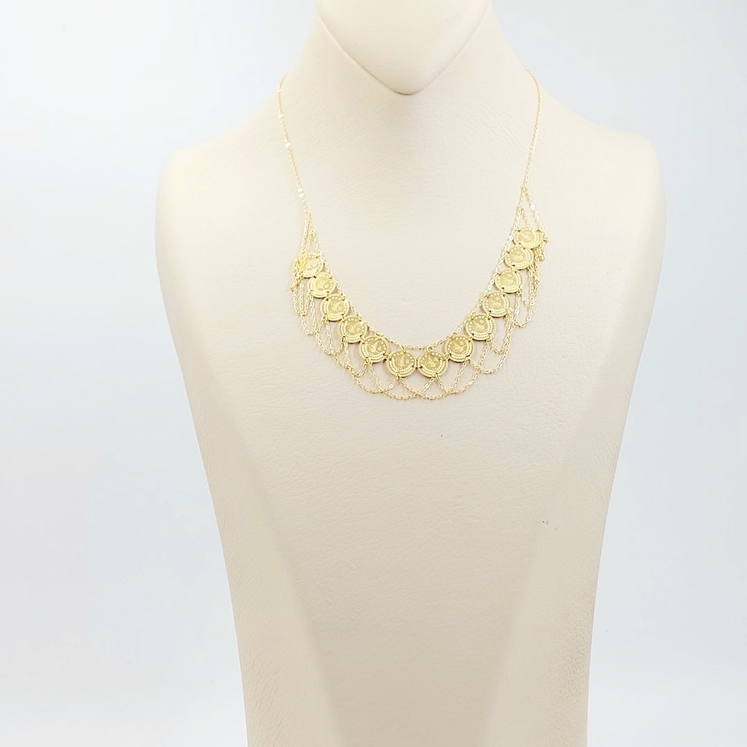 18K عقد رشادي قشرة-مجوهرات الشيخ سعيد-Saeed Jewelry 