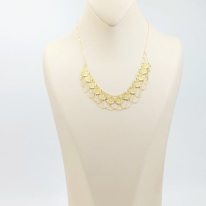 18K عقد رشادي قشرة-مجوهرات الشيخ سعيد-Saeed Jewelry 