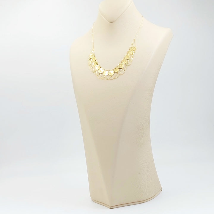 18K عقد رشادي قشرة-مجوهرات الشيخ سعيد-Saeed Jewelry 
