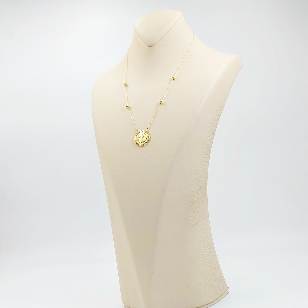 18K عقد رشادي قشرة-مجوهرات الشيخ سعيد-Saeed Jewelry 