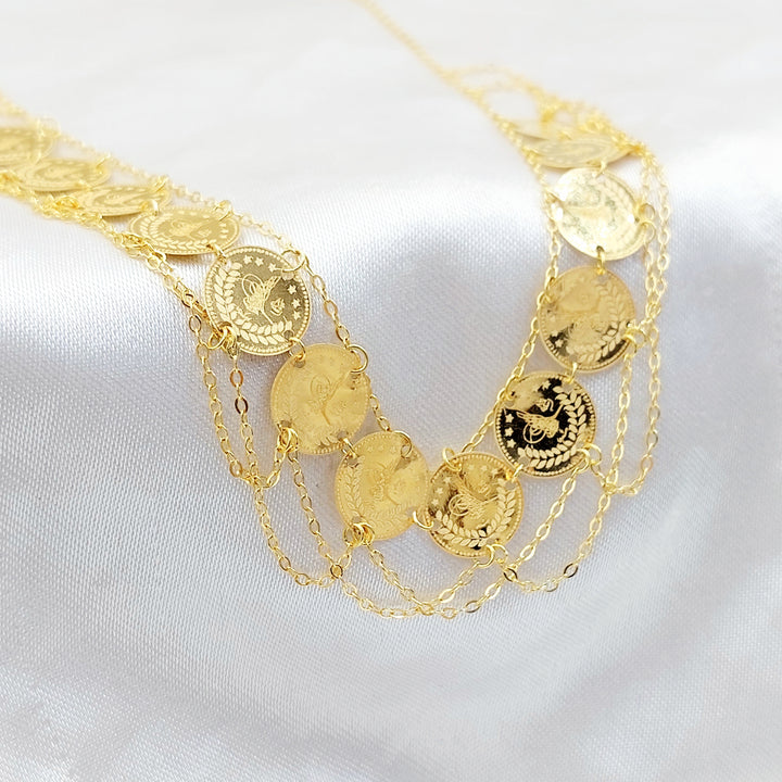 18K عقد رشادي قشرة-مجوهرات الشيخ سعيد-Saeed Jewelry 
